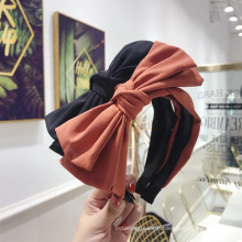 wholesale luxury bow ladies cotton  hair accessories hair band Korean style big bowknot Headband
